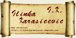 Ilinka Karašićević vizit kartica